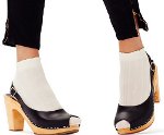 Can peep toe sling back shoes can be worn with socks?